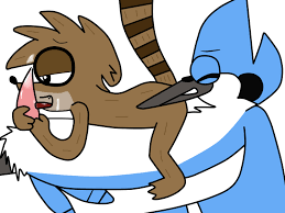 cartoon network dripping male male only mordecai penis regular  show rigby sex yaoi 