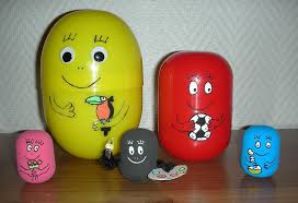 Famille Barbapapa Fabriquee Avec Kinder Surprise La Maison Feerique Barbe A Papa Famille Barbapapa Kinder Surprise