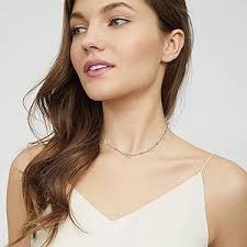 Mujer FULU AUTUMN Collier Long En Argent Pour Femme Collier  U00c9lu00e9gance U00e0 Double Collar De Perlas