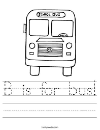 B Is For Bus Worksheet Bus Safety Worksheets Teaching English Language Learners