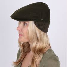 Madison Walrus Hats Olive Milton Wool Blend Ivy Cap Driving Cap