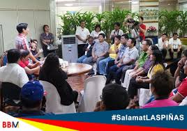A legend, a gentleman and a true ambassador to the sport. Bongbong Marcos On Twitter We Will Support You All The Way Says Former Las Pinas City Mayor Vergel Nene Aguilar Salamatlaspinas