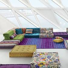 Mah Jong Composition Missoni Home Sofas Sofa Beds Roche Bobois Floor Seating Living Room Missoni Home Cushions On Sofa