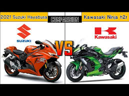 The bike now gets led lights, a new tft inlay in the instrument console that displays the different kawasaki ninja h2r suspension & bakes: 2021 Suzuki Hayabusa Vs Kawasaki Ninja H2r Comparison Youtube