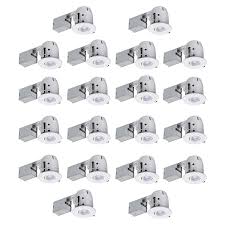 Globe Electric 4 In White Recessed Lighting Kit 20 Pack 90948 Walmart Com Walmart Com