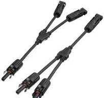 Y Branch MC4 2 to 1 Solar Panel Cable Connectors MFF + MMF