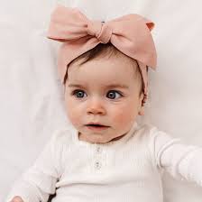 Rust Linen Baby Headbands Baby Bow Headbands Snuggle Hunny Kids