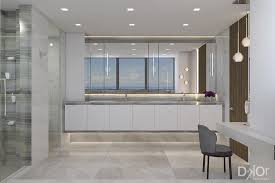 Lovely master bathroom with stone floor. Modern Master Bedroom A Serenely Designed Suite