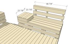 How To Build Space Saving Deck Benches And Tables That Don T Take Up Any Square Footage Of Your Deck Free Building Plan And Video Banc De Patio Patio Bancs