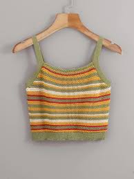 Maybe you would like to learn more about one of these? Striped Pattern Knitted Cami Top Shein Eur