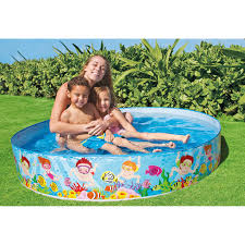 Harga kolam renang anak tanpa tiup / pompa lipat portable fill & fun pool. Mini Plastic Swimming Pool For Kids Family 5ft X 10in Kolam Renang Plastik Shopee Malaysia