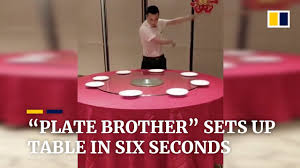 Start with a basic setting to dress up the table and set a casual mood for your dinner party or holiday gathering. China S Plate Brother Can Set A Table In 6 Seconds Youtube
