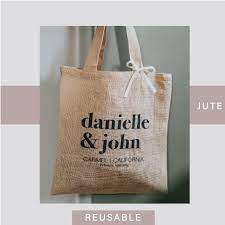 Tote Bag Wedding Favor Custom Tote Bag Reusable Wedding Favors Wedding Gift Bags Bags