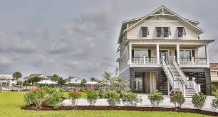 Lowcountry Style Raised Beach Home Constructed By Crg Companies In Garden City South Carolina