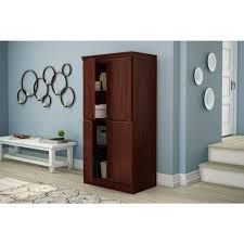 South Shore Morgan Royal Cherry Storage Cabinet 7246971 Office Storage Cabinets Storage Cabinet Shelves Pantry Storage Cabinet