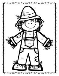 Scarecrow Color By Number Preschool Art Activities Fall Preschool Fall Themed Math