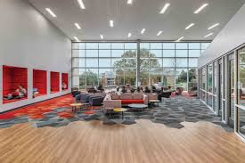 Take A Look Inside The Student Success Center At Tri County Technical College Designed By Ls3p Dynamic Flooring Design Awards Healthcare Design College Design