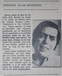 EL ECO DE LAS VOCES: Mario Vargas Llosa, año 1973
