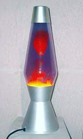 You are bidding on a vintage 1970s, 17 inch lava lamp light , red lava amber yellow fluid inside, sliver starlite base with it original sticker on the top this is all original 100.condition is used. Lava Lamp Wikipedia