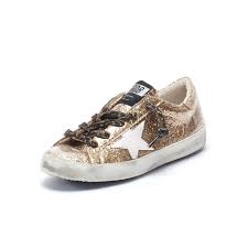 Ggdb sale online, sneakers in leather and star in leather bla. Golden Goose Deluxe Brand Superstar Sneakers Kid Gold Glitter Leopard Lace Mascheroni Moda