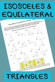Isosceles And Equilateral Triangle Theorems Geometry Worksheet Geometry Worksheets Triangles Activities Worksheets