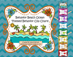 behavior beach ocean themed clip chart editable behavior