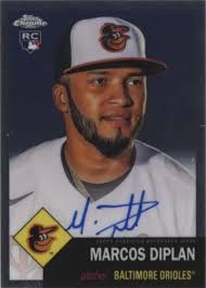 2022 Topps Chrome Platinum Anniversary MARCOS DIPLAN BLUE PRISM AUTO /99 RC  8924