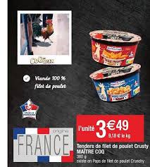 Offre Tenders De Filet De Poulet Crusty Maitre Coq Chez Cora