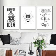 And flat so easy peasy to frame. Nordic Cafe Art Coffee Themed Posters Minimalist Black And White Canva Nordicwallart Com