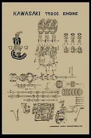 Would like it for free if possible, but would be willing to pay a reasonable fee if i have to. Vintage Kawasaki H2 750 Exploded Engine Motor Diagram Poster 2 X 3 Reprint Ebay