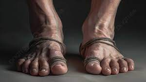 أرجل الرجل مع ربط الكاحل وأصابع القدم, صور للقدمين وأصابع القدمين صورة  الخلفية للتحميل مجانا