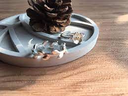 ai un tōng 愛運動 籃球造型本色水泥杯墊 飾品盤 decor ring holder items