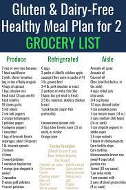 List of naturally gluten free foods. Gluten Free And Dairy Free Healthy Meal Plan Grocery List For Two Ally S Cooking