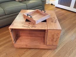Diy wine crate coffee table home and heart diy. Wine Crate Coffee Table Wine Crate Coffee Table Crate Coffee Table Wine Crate