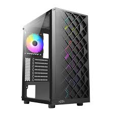 Amazon.com: AZZA CSAZ-280B Spectra Black ATX Mid Tower Gaming Case :  Electronics