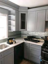 used kitchen cabinets, white shaker new