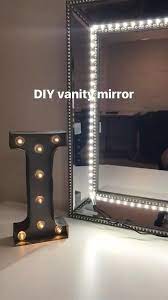 If you desire a softer or more. Diy Vanity Mirror I Used Any Mirror And Led Strip Lights Diy Vanity Mirror Closet Lighting Diy Diy Vanity