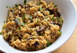 The broth can be derived from meat, fish, or vegetables. Chef John S Baked Mushroom Risotto Allrecipes