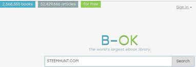 B Ok The World S Largest Ebook Library Steemhunt