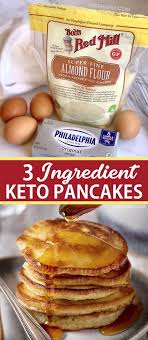 The Best 3 Ingredient Keto Pancakes Recipe Low Carb Breakfast Easy Low Carb Pancake Recipe Keto Recipes Easy