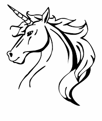 Illustrazione circa disegno stilizzato del cavallo, in bianco e nero. 1001 Idee Per Unicorno Disegno Da Colorare E Non