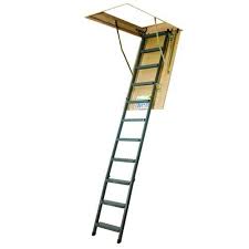 Fakro Lms Insulated 7 17 Ft To 8 92 Ft Rough Opening 25 In X 47 In Folding Steel Attic Ladder With 350 Lbs Capacity Lowes Com Attic Ladder Attic Rooms Attic Storage