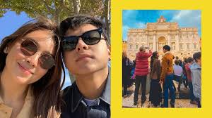 Kathryn Bernardo And Daniel Padilla Try To Take Photos In Rome