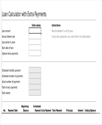 Auto Loan Amortization Calculator With Extra Payment Sada