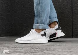 Adidas nmd r2 pk primeknit sneaker mens shoes originals by9409 100%authentic. Adidas Nmd R2 Pk In Ftwr White Core Black Ftwr White Online Kaufen Asphaltgold