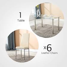 5d x 30h the ace dining table features a smooth gliding mechanism that extends each end of the table rectangular design is made to seat up to 6 people sleek gray tempered glass top design is unique and visually appealing features contemporary cross leg base design the table is topped with tempered glass. Modernleisure Rectangualr Kitchen Table Metal Legs 53in For 6 8 Persons Rectangular Mecor 53 Glass Dining Table With Glass Top Kitchen Dining Room Furniture Home Kitchen Swl13562 Nl