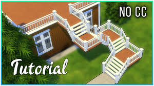 The last home designed by architect paul r williams, noted architect of buildings such as the beverly hills hotel and lax theme building inspiration for a timeless dark wood floor and brown floor. Sims 4 Tutorial Deck Stairs With Landing Kate Emerald Youtube
