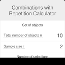 Combinations with Repetition Calculator