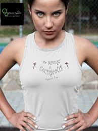 Women's Ideal Racerback Tank "be Strong & Courageous"