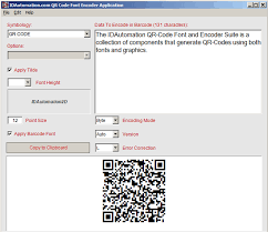 Qr Code Font And Encoder User Manual
